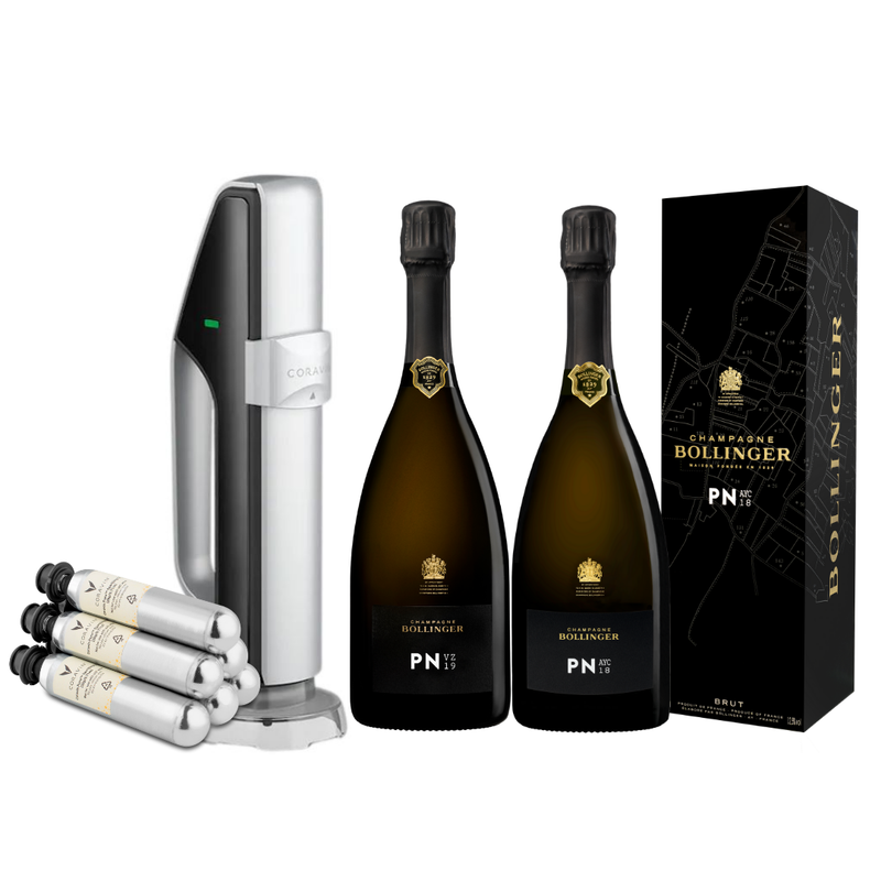 [Pre-Order] Bollinger PN18 & 19 Bundle with Coravin Sparkling